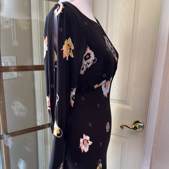 Free People Black Sheath Dress with Bell Sleeves - Picture 10 of 16